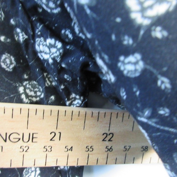 Rag & Bone Avery Button Down Short Sleeve Shirt Mens L Black Floral 212 - Picture 3 of 10